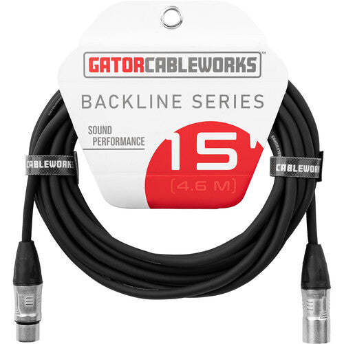 Cable de micrófono XLR Gator Backline Series