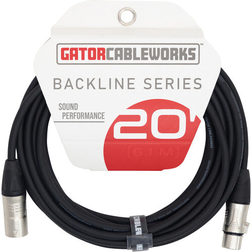 Cable de micrófono XLR Gator Backline Series