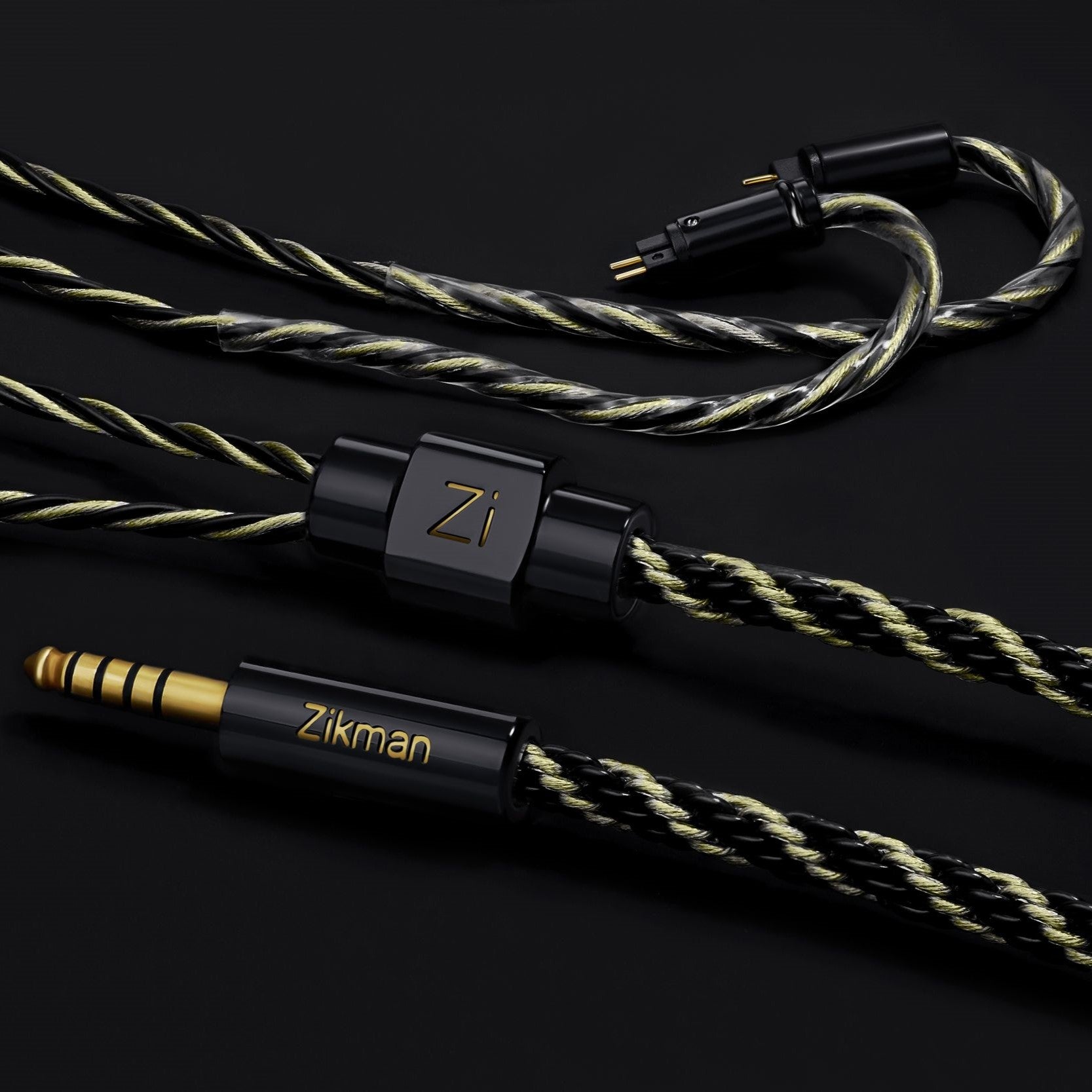 Zikman Arno Elegance — Cable Híbrido de Cobre y Plata Chapada en Oro