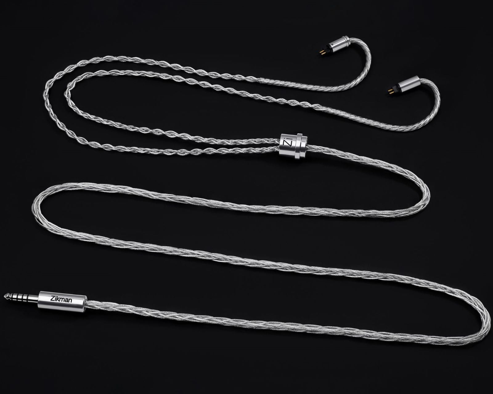 Zikman Seine — Cable IEM de Cobre Plateado (SPC) 6N