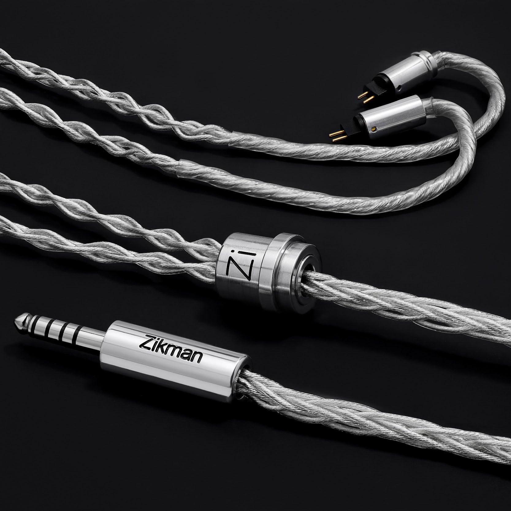 Zikman Seine — Cable IEM de Cobre Plateado (SPC) 6N