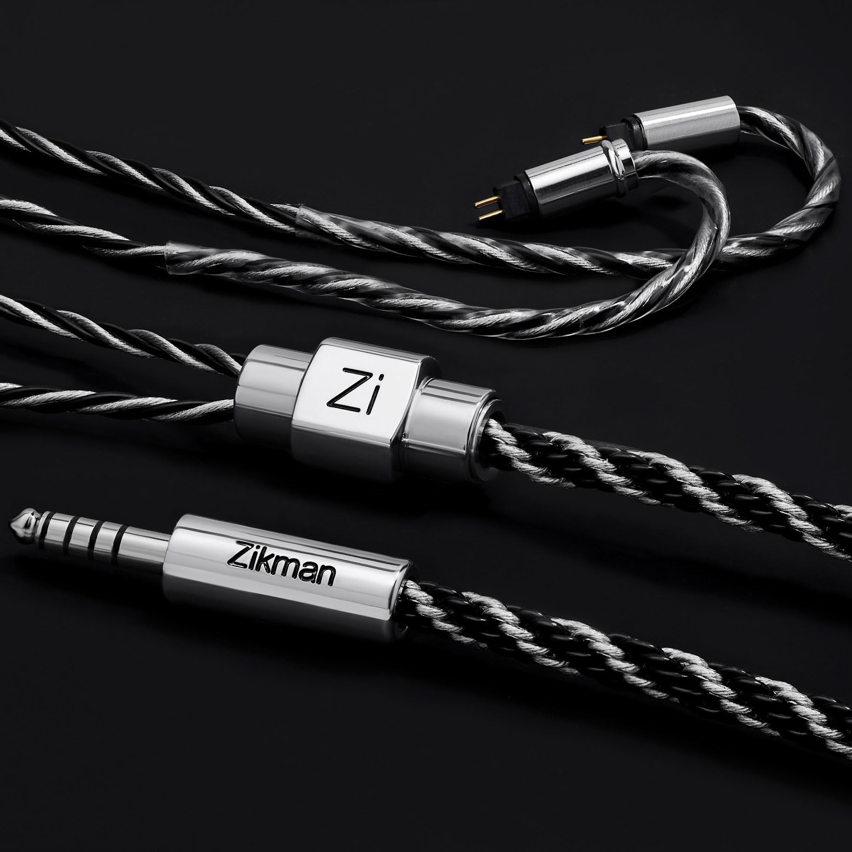 Zikman Tiber Elegance MK2 — Cable Audiófilo Insignia Híbrido de Cobre OCC y Plata