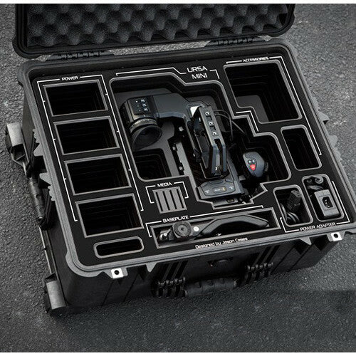 Jason Cases Hard Case with Custom Foam for Blackmagic Design URSA Mini