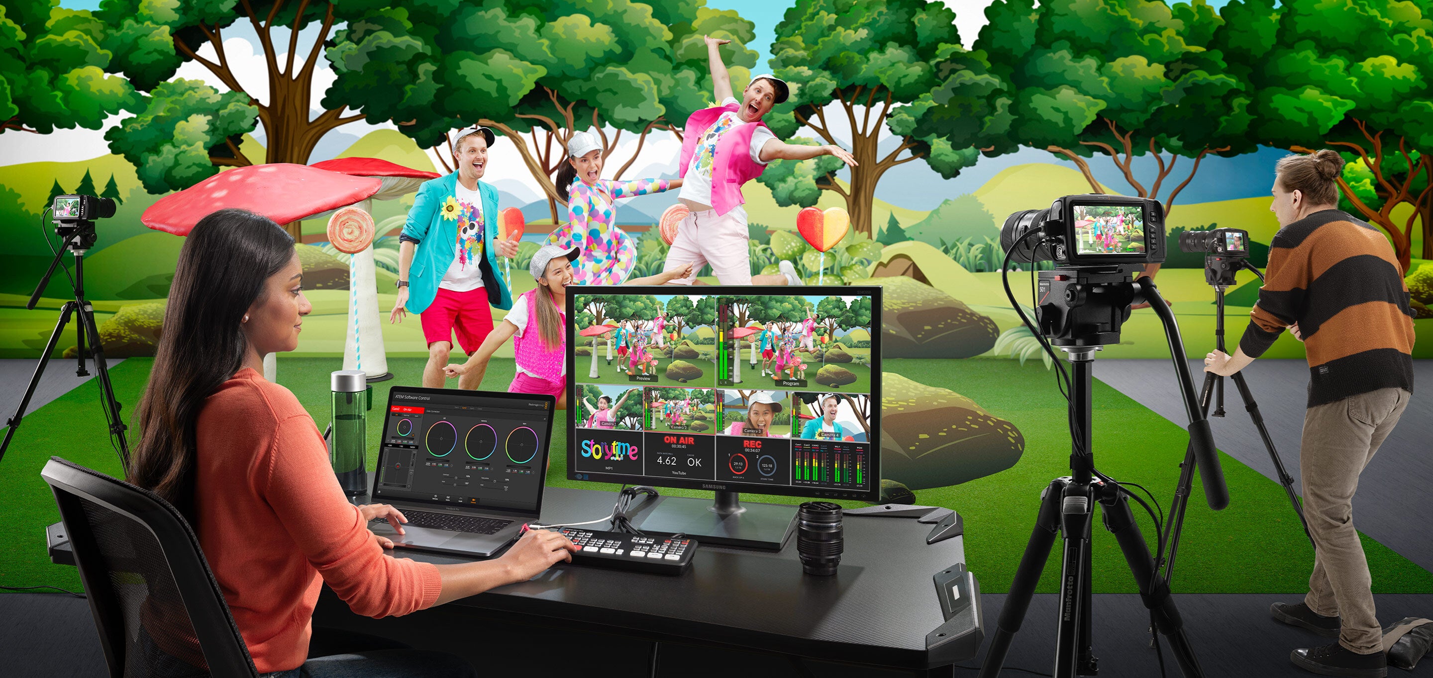 Kit para transmisión en vivo ATEM Mini Pro 2 x Pocket 4K