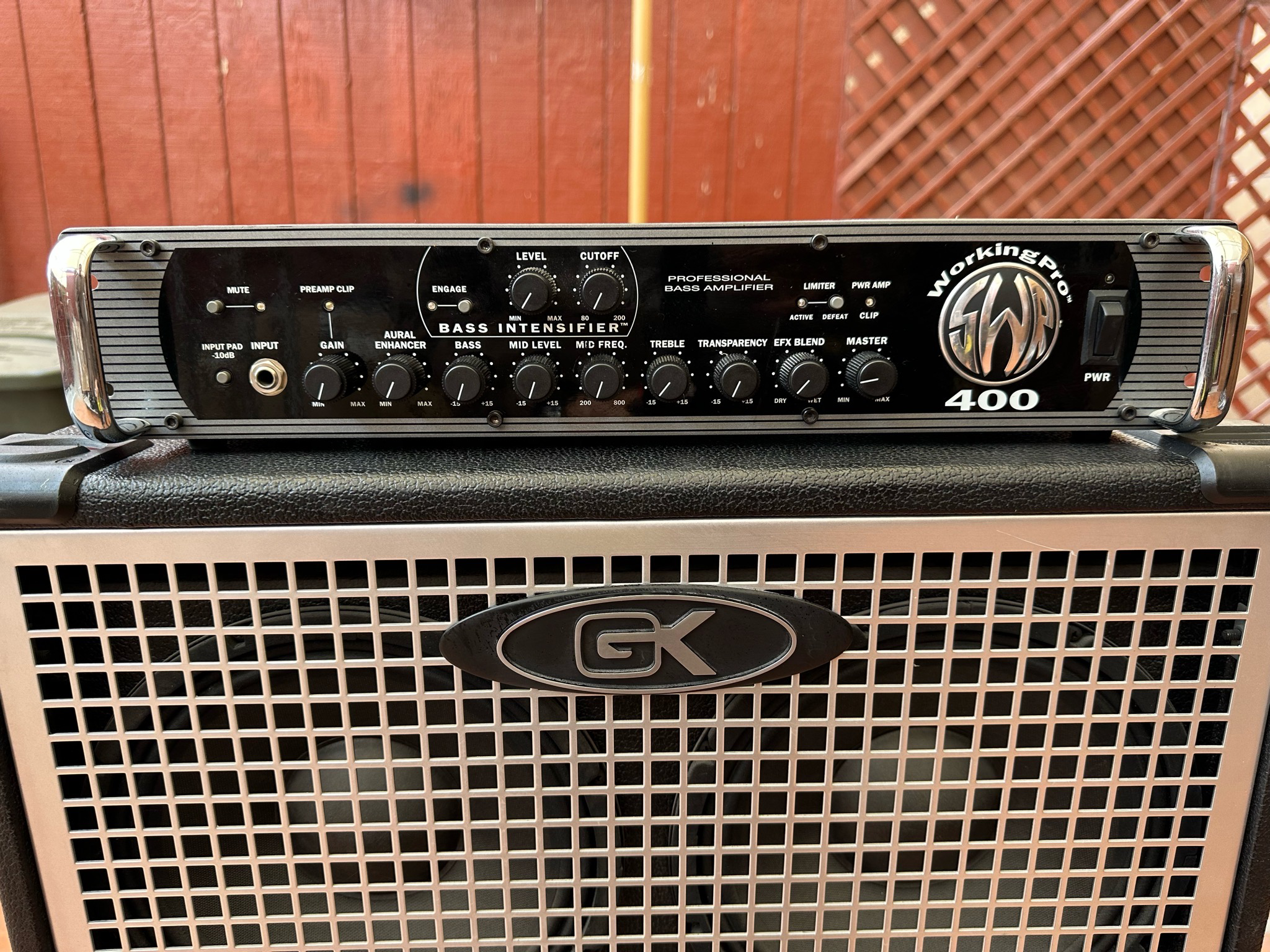 Full stack Gallien-Krueger MBX + SWR400 Amp